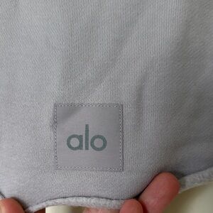 ALO cropped light lavender sweatshirt